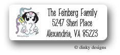 Dinky Designs Address Labels - Rabbit & Dreidel (RASH-001R-02)