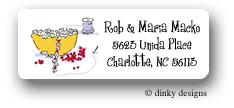Dinky Designs Address Labels - Popcorn & cranberries (RASH-002P)