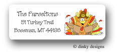 Dinky Designs Address Labels - Thomas the turkey (RASH-014T)