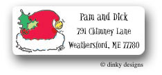 Dinky Designs Address Labels - Santa cap (RASH-015S)