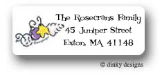 Dinky Designs Address Labels - Seashell ornaments (RASH-016S_02)