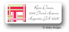Dinky Designs Address Labels - Pastel square (RASH-022P-02)