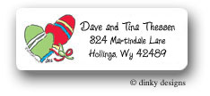 Dinky Designs Address Labels - Fuzzy Mittens (RASH-098F)