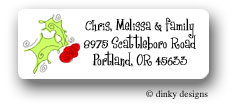 Dinky Designs Address Labels - Holly & berries (RASH-109H)