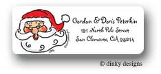 Dinky Designs Address Labels - Santa face (RASH-119S)