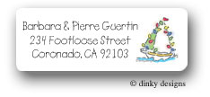 Dinky Designs Address Labels - Sailboat (RASH-120S-02)