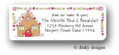 Dinky Designs Address Labels - Gingerbread house (RASH-154G-02)