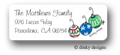 Dinky Designs Address Labels - Deck the tree (RASH-165D)