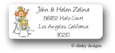 Dinky Designs Address Labels - Angel carolers (RASH-306A-01)