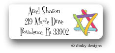 Dinky Designs Address Labels - Star of david (RASH-312S)