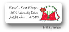 Dinky Designs Address Labels - Holiday handbag (RASH-315H)