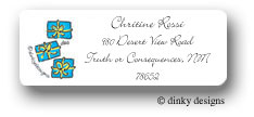 Dinky Designs Address Labels - Packages, turquoise (RASH-412P-02)