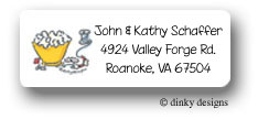 Dinky Designs Address Labels - Cranberry & popcorn (RASH-413C-01)