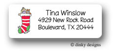 Dinky Designs Address Labels - Chimney sock (RASH-413C-02)