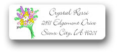 Dinky Designs Address Labels - Bloomin bouquet (RAV-013B)