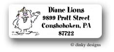 Dinky Designs Address Labels - Bear hug (RAV-027B)