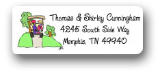 Dinky Designs Address Labels - Tee time (golf) (RAV-123T)