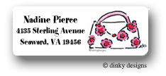 Dinky Designs Address Labels - Posie pocketbook (RAV-322P)