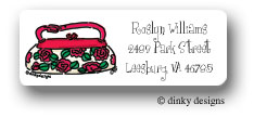 Dinky Designs Address Labels - Roses are red pocketbook (RAV-327R)