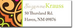 I'm Inkpressed Return Address Labels - Orange + Lime (Holiday Papers #RAL-1207)