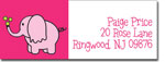 I'm Inkpressed Return Address Labels - Pink Elephant (Holiday Papers #RAL-1225)