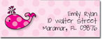 I'm Inkpressed Return Address Labels - Hot Pink Whale (Holiday Papers #RAL-1229)