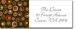 I'm Inkpressed Return Address Labels - Autumn Circles (Holiday Papers #RAL-1237)