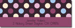 I'm Inkpressed Return Address Labels - Plum Dots (Holiday Papers #RAL-1254)