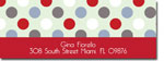 I'm Inkpressed Return Address Labels - Chile Dots (Holiday Papers #RAL-1256)