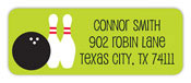 Inkwell Address Labels - Bowling Shoes (R1-793Z)