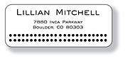 Inkwell Address Labels - Contrast Dots (A-17)