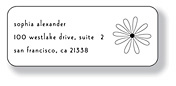 Inkwell Address Labels - Flower (A-20)