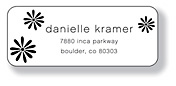 Inkwell Address Labels - Daisies (A-22)