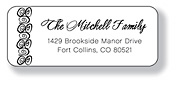 Inkwell Address Labels - Swirls  (A-28)