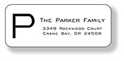 Inkwell Address Labels - Big Letter (A-31)