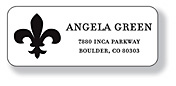 Inkwell Address Labels - Fleur de Lis (A-34)