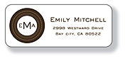Inkwell Address Labels - Straight Stitch (A-4)