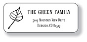 Inkwell Address Labels - Aspen Leaf (A-42)