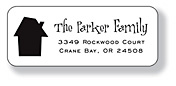 Inkwell Address Labels - House (A-45)