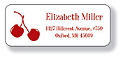 Inkwell Address Labels - Cherries (A-48)