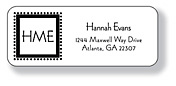 Inkwell Address Labels - Dot Frame (A-5)