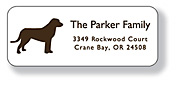 Inkwell Address Labels - Dog (A-55)
