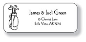 Inkwell Address Labels - Golf Bag (A-62)