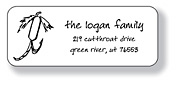 Inkwell Address Labels - Fish Fly (A-63)
