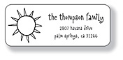 Inkwell Address Labels - Sunflower (A-65)
