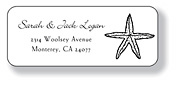 Inkwell Address Labels - Starfish (A-67)