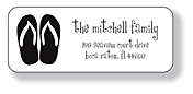 Inkwell Address Labels - Flip Flops (A-68)