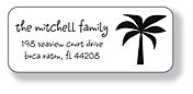 Inkwell Address Labels - Palm (A-69)