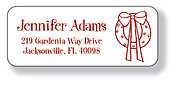 Inkwell Address Labels - Wreath (A-73)