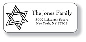 Inkwell Address Labels - Star of David (A-74)